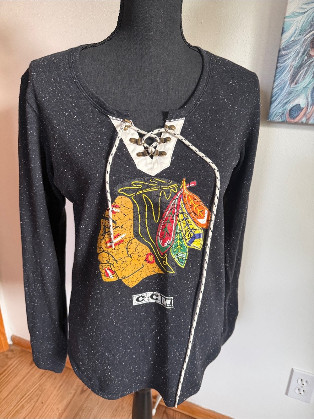 Lace-Up Long-Sleeved Chicago Blackhawks “Shirsey” #88 KANE